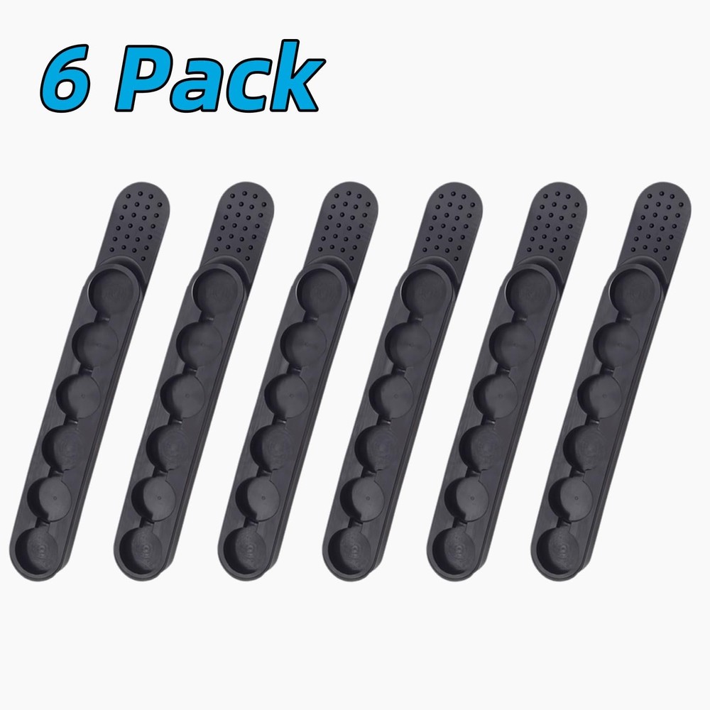 6 Pack Magsaddle Speed Strips for .38 .357, 6 Rounds Strip Black