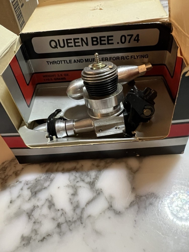 Cox Queen Bee .074 RC Engine Never Used. Original Box No Paperwork