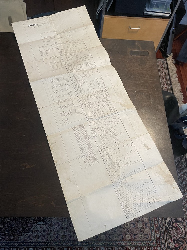 SPOOKS Williams Electronics EM rifle game ORIGINAL SCHEMATICS