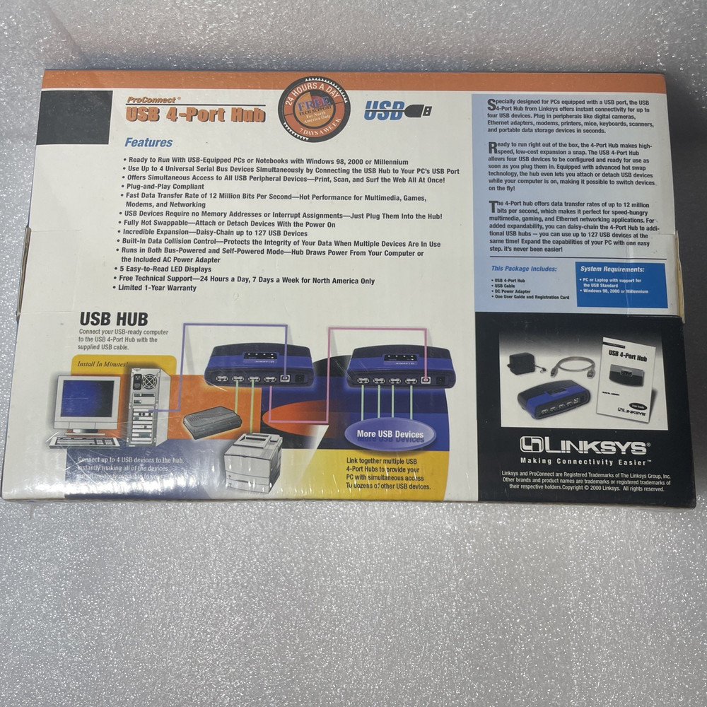 LINKSYS PROCONNECT USB 4-PORT HUB