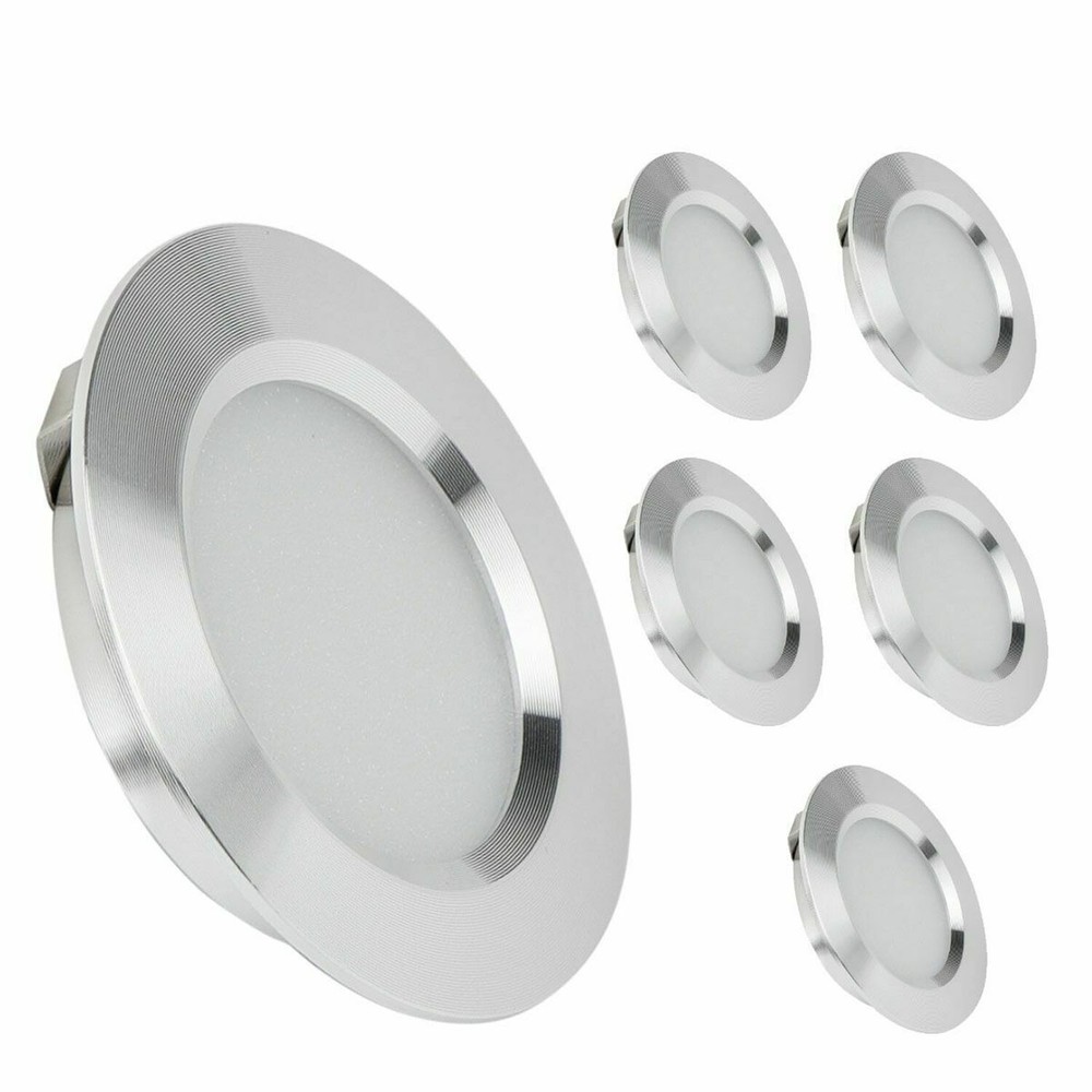 12V LED Lights Recessed Ceiling Light For RV Camper Interior Cool White 6400K