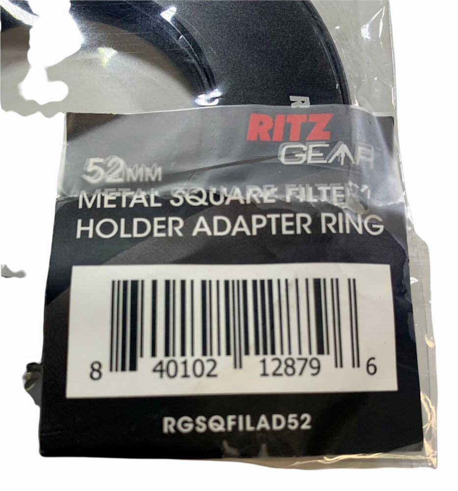Ritz Gear 52mm Metal Square Filter Holder Adapter Ring