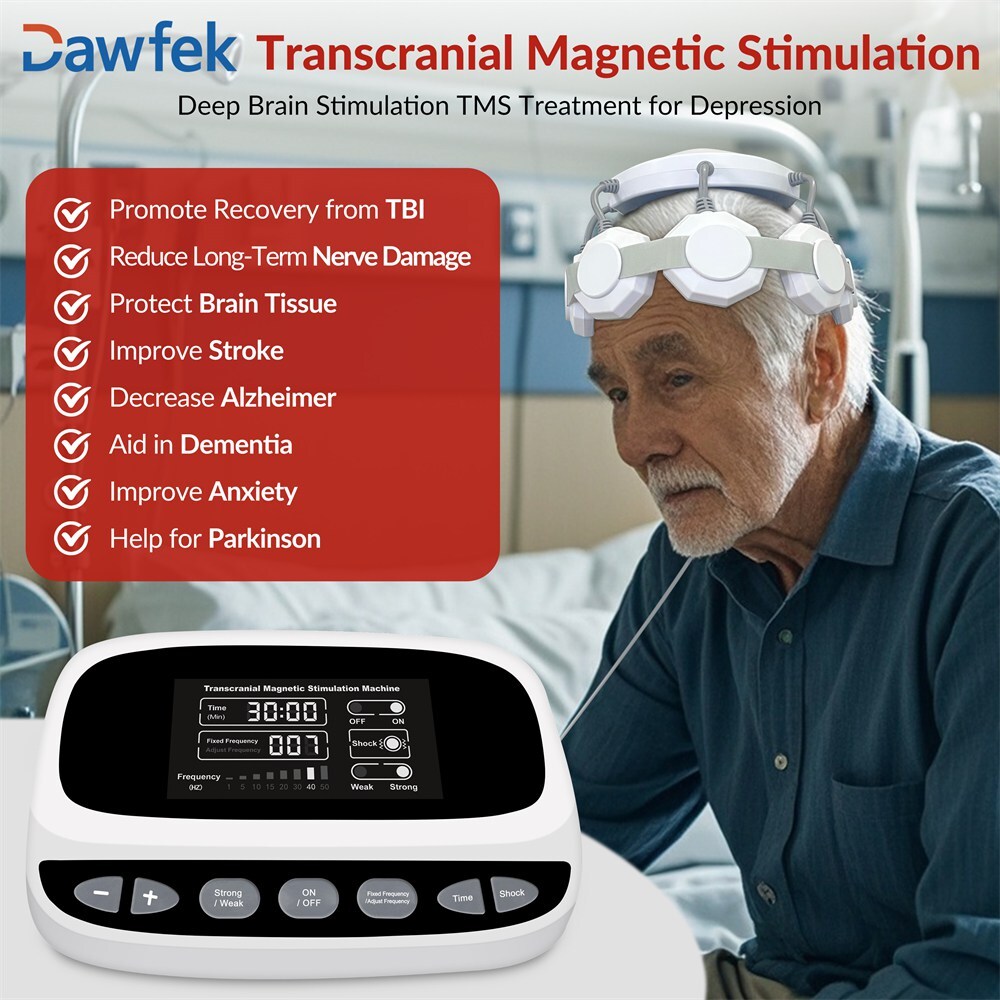 rTMS Brain Stimulator Machine Cognitive Therapy for Anxiety Depression