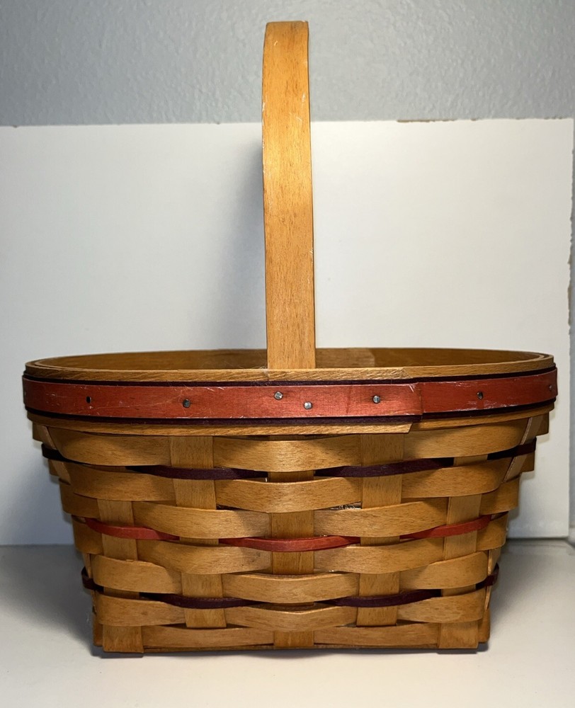 Longaberger 1995 "HAPPY EASTER" Basket~ With Protector & Original Paperwork