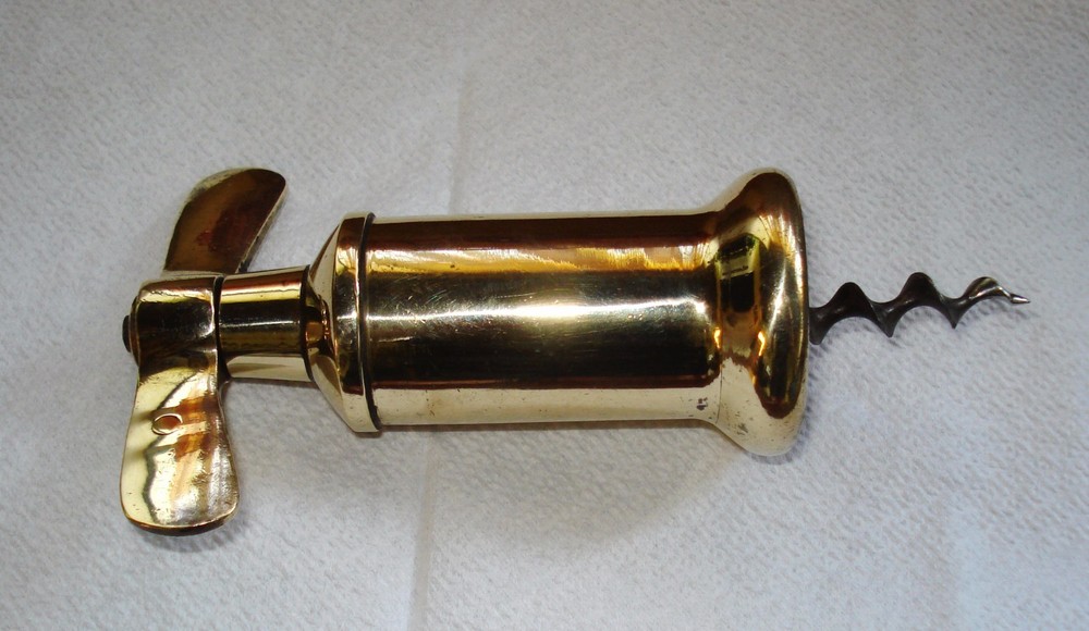 antique corkscrew bronze barrel