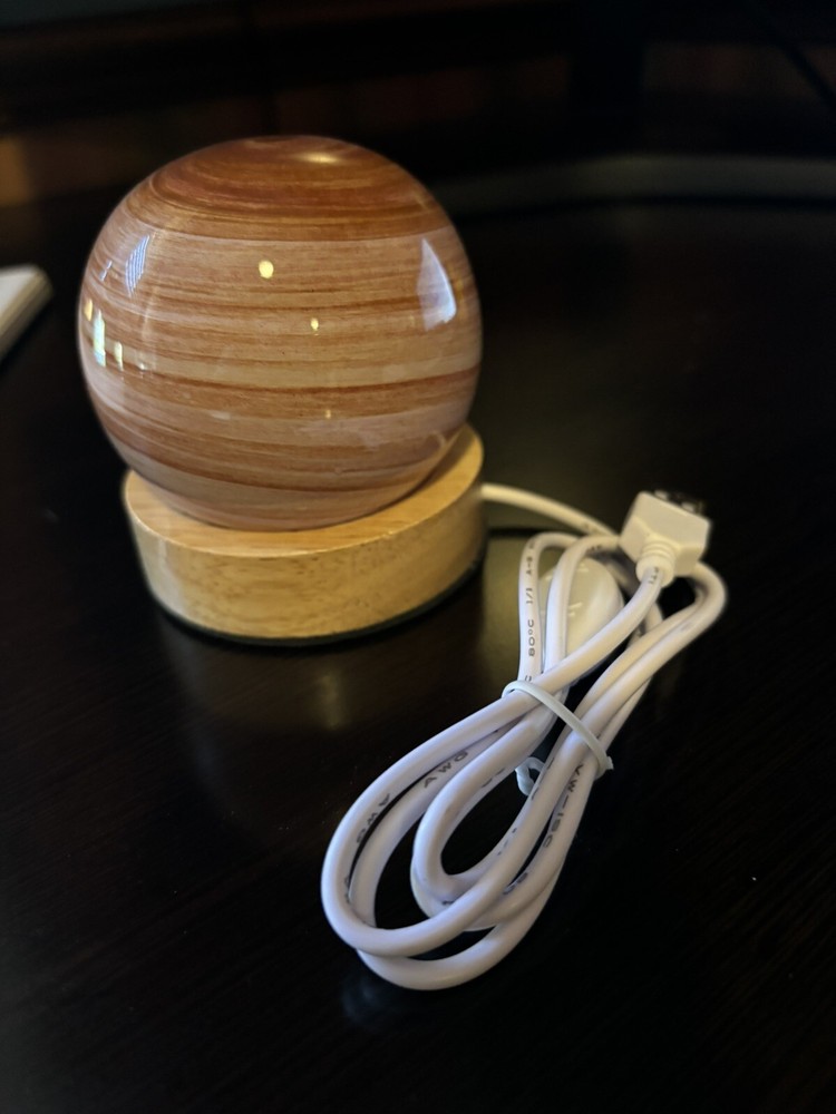 Bedside Planet Design Glass Nightlight USB NEW!