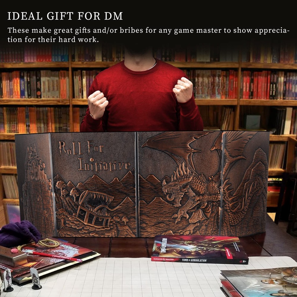 Dungeon Master Screen Four-Panel DM Screen Dungeons and Dragon Pathfinder D&D