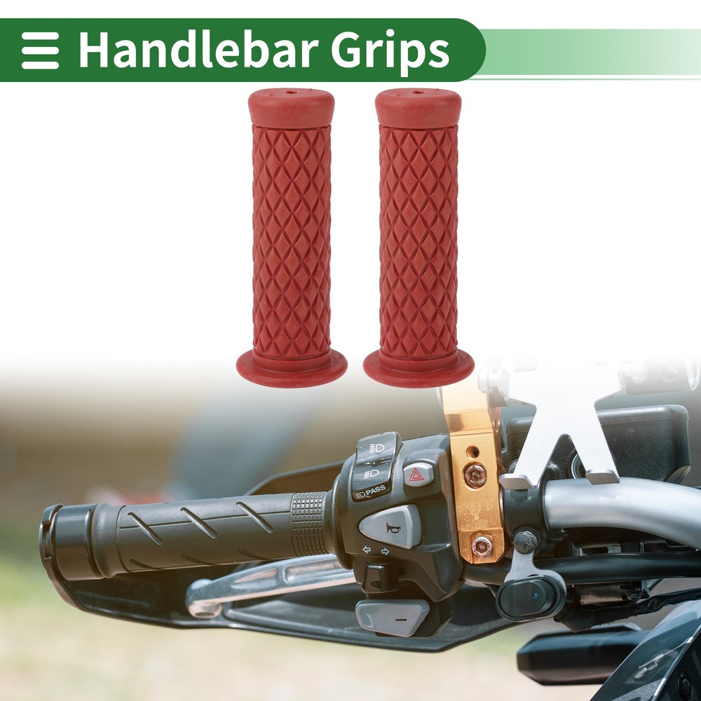 1" 25mm Motorcycle Knobs Handlebar Cover TPU Knobs Dark Red #1