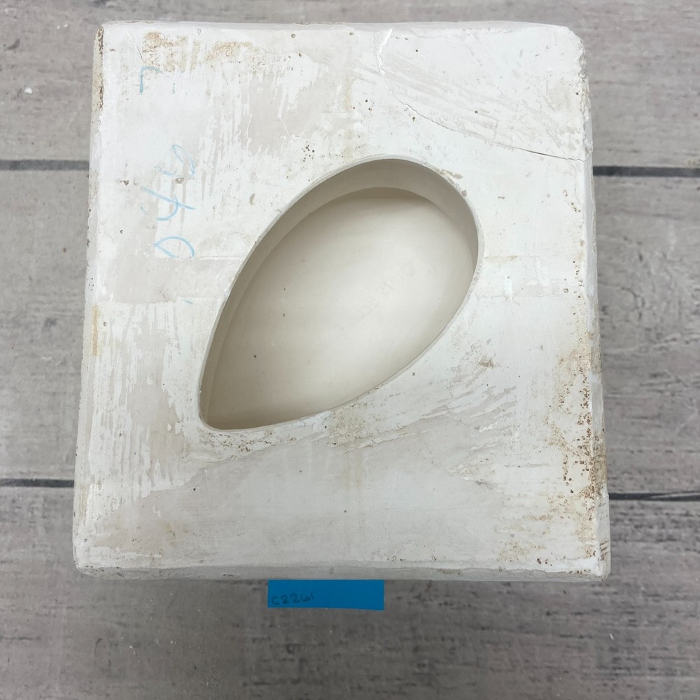 Vintage 1975 Bell Mold Ceramic Casting Mold Egg Box #1046
