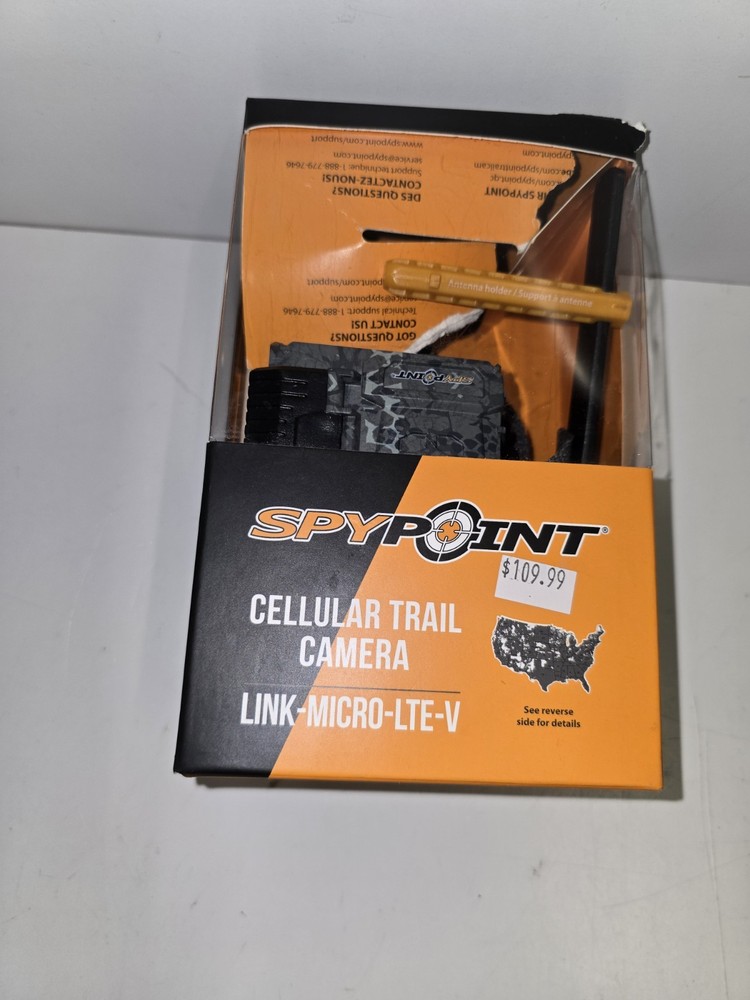 SpyPoint Link-Micro-LTE-V Cellular game camera, security cam, Tested working