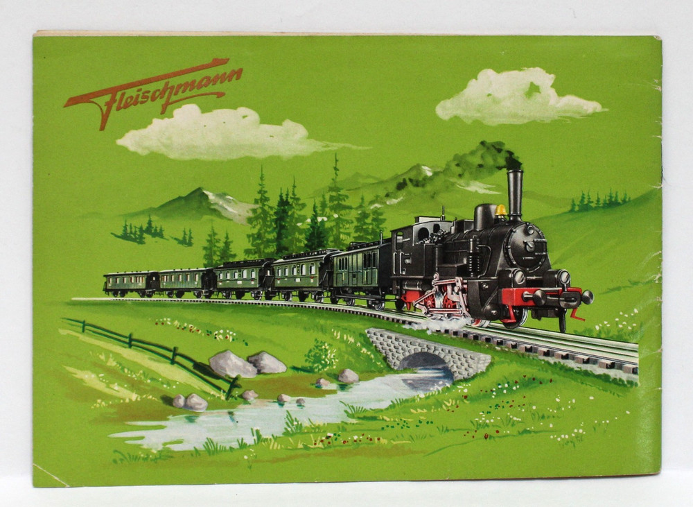 Vintage Fleischmann HO Train Catalog 1956 w/ order blank envelope insert