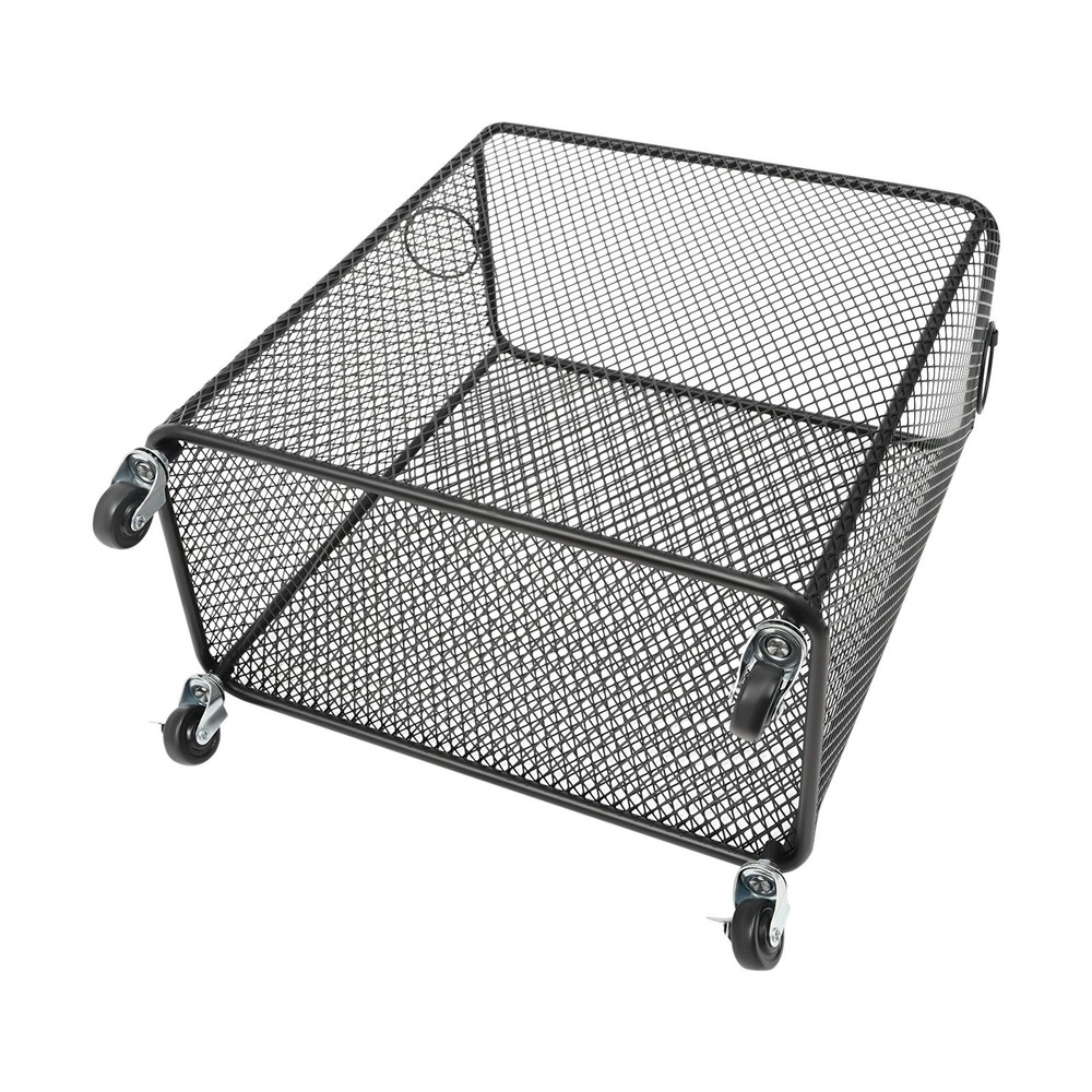 Rolling Laundry Basket with Wheels - Metal Wire Laundry Hamper Rectangular