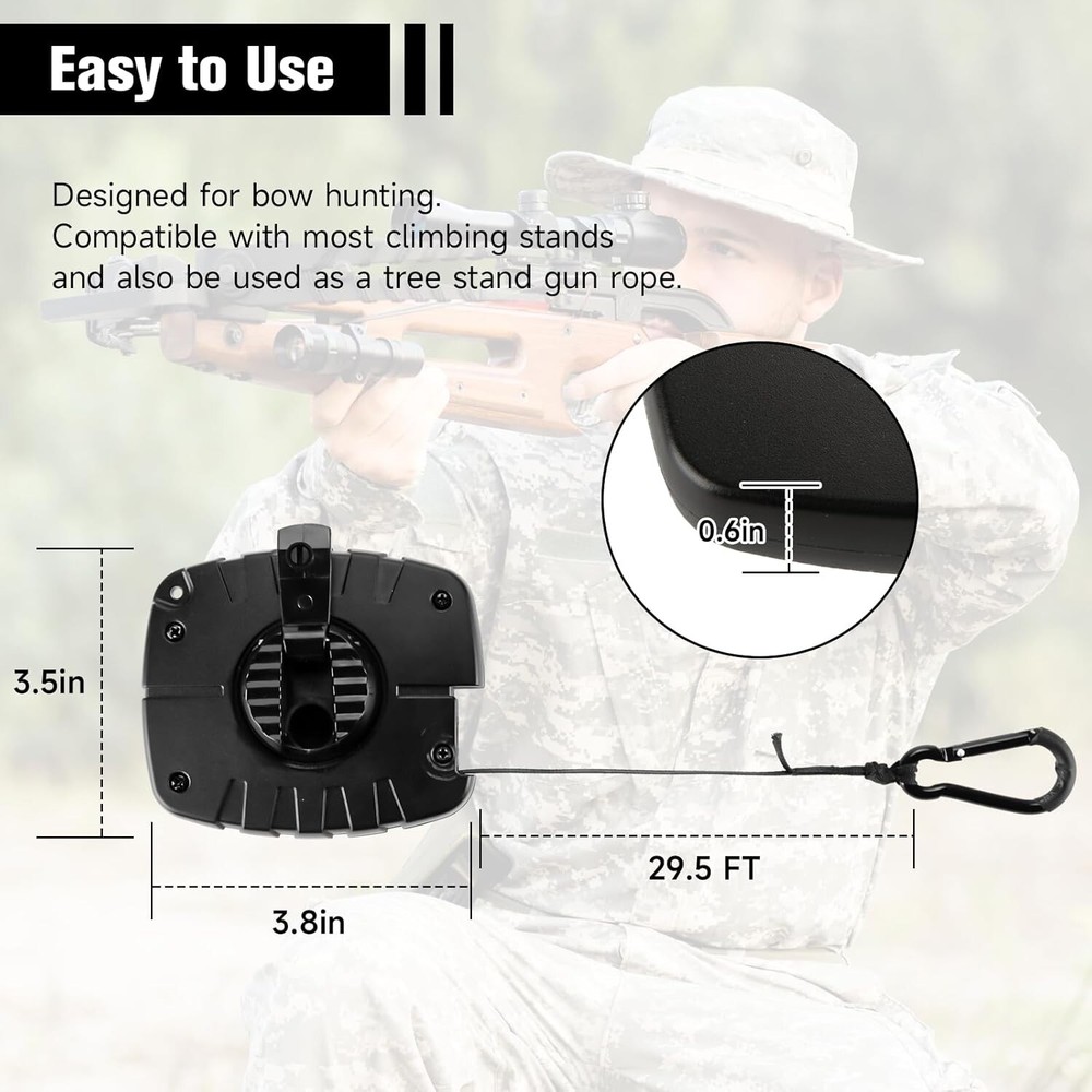 Retractable Bow & Gear Hoist for Rat Black