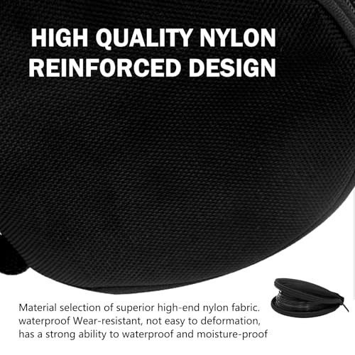 1 PC 20 Capacity CD Holder, Waterproof CD Case with Reinforced Handle, Black