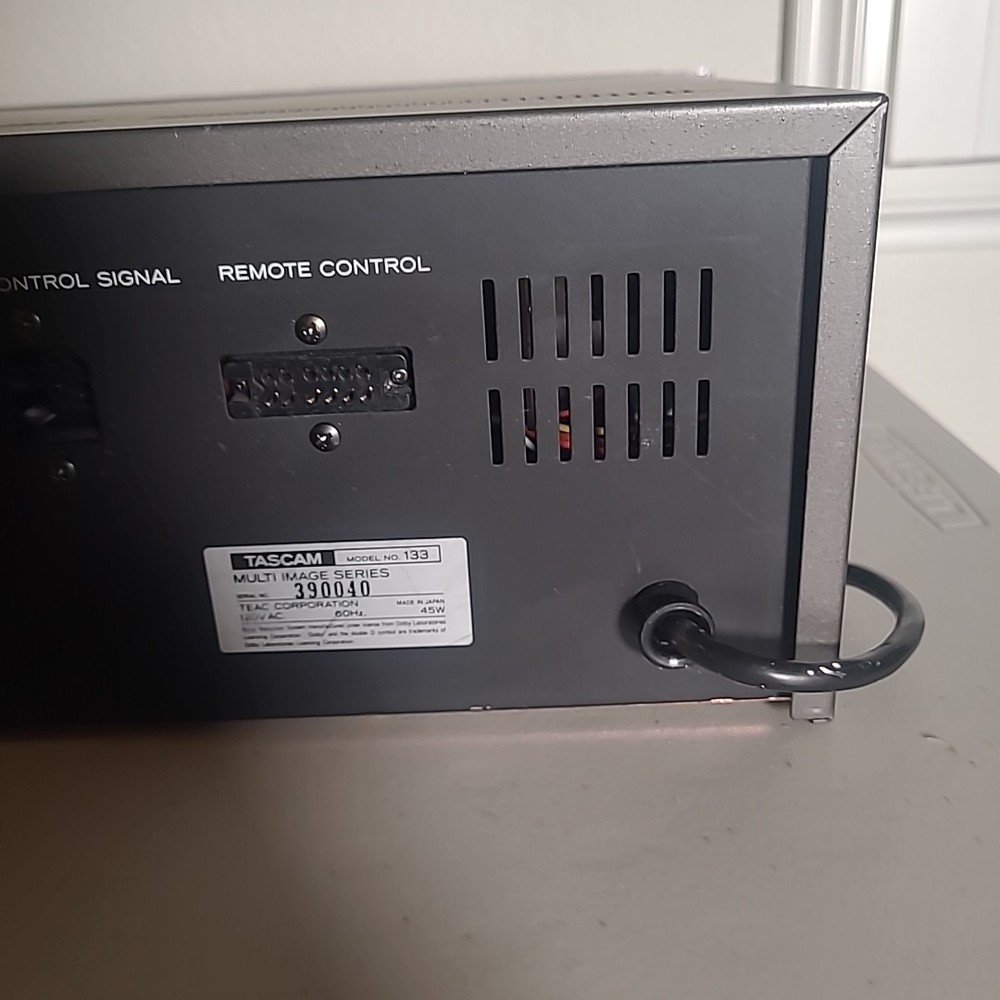 Tascam 133 Multi Image Cassette Deck Tape Player Recorder Rackmount Untested