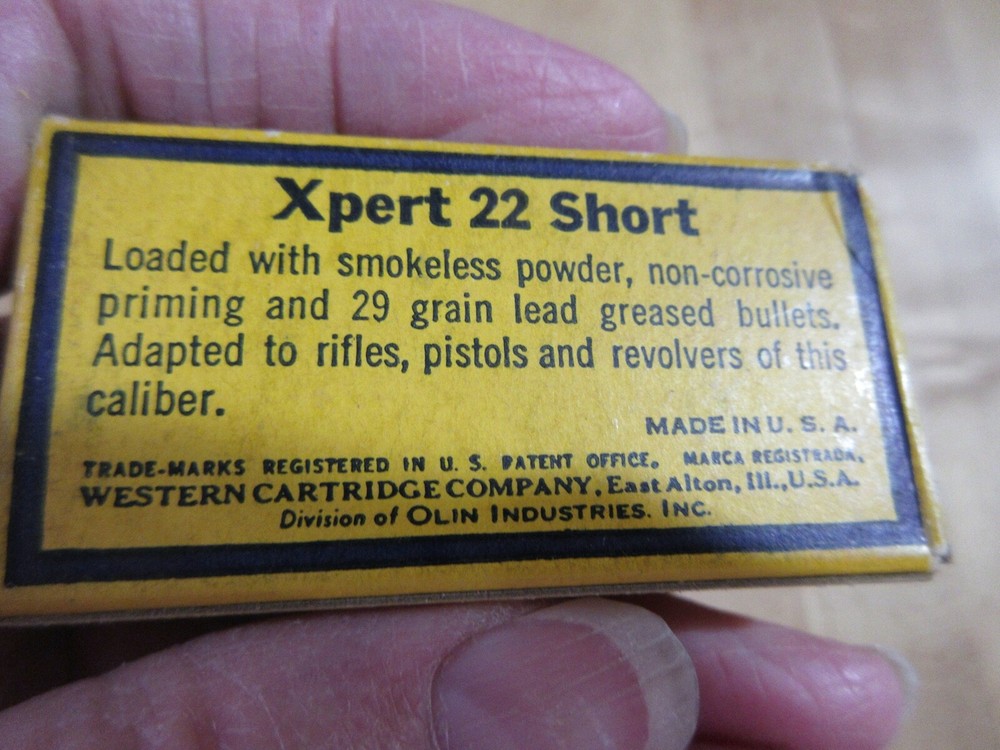 Empty Ammo Box Western Xper 22 SHORT W18 #18