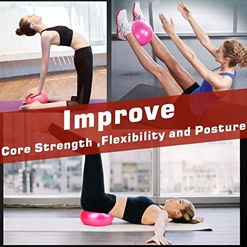 Mini Exercise Ball - 9 Inch Small Bender Ball for Stability, Barre, Pilates