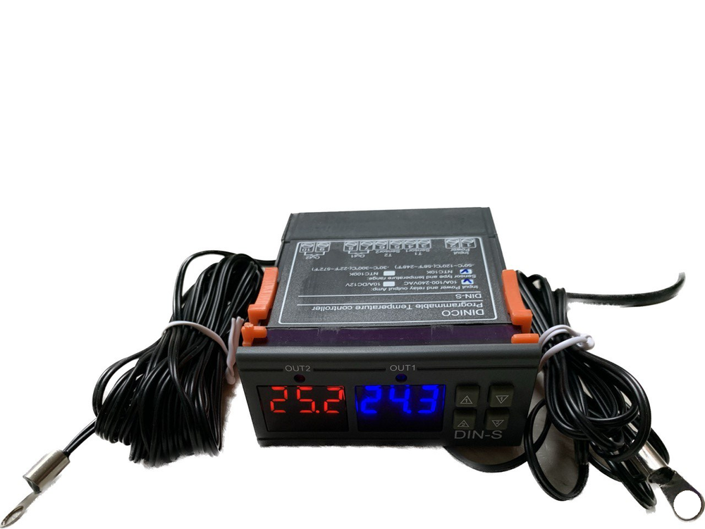 12V Differential Temperature Controller Water Heater Solar Panel Pump 2 Sensor
