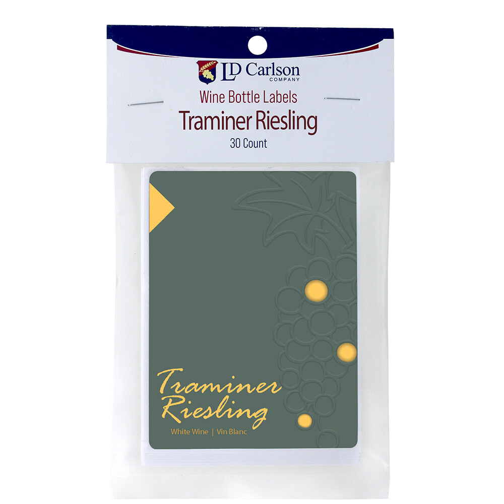 Traminer Riesling Wine Labels 30/Pack Varietal Collection