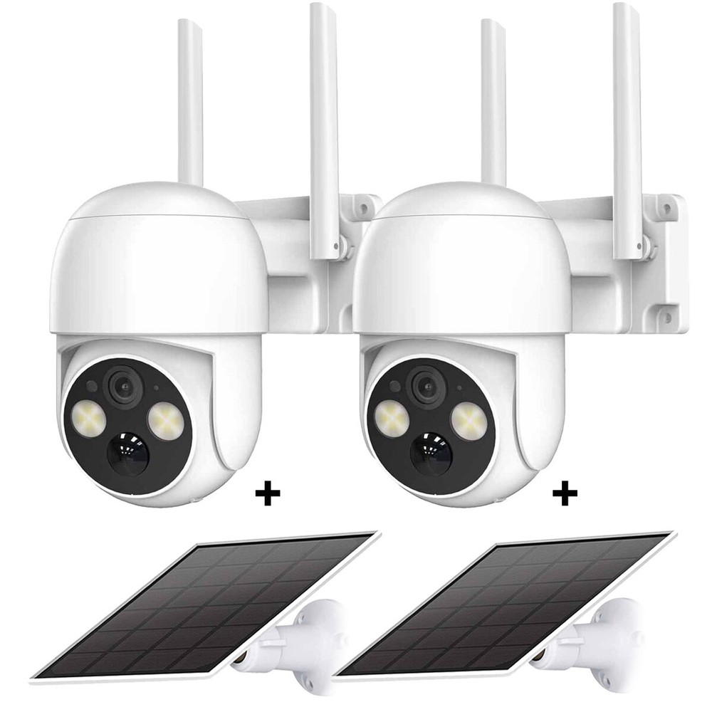 4MP Wireless WiFi Solar Camera Outdoor Solar Powered Security Camera System