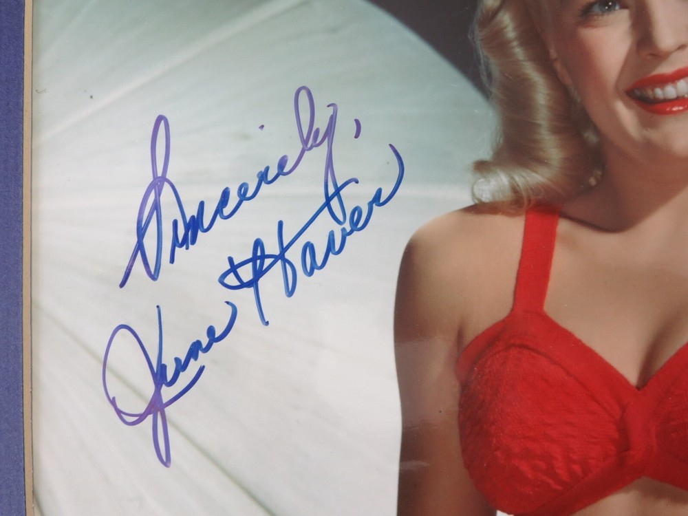 Actress June Haver autograph