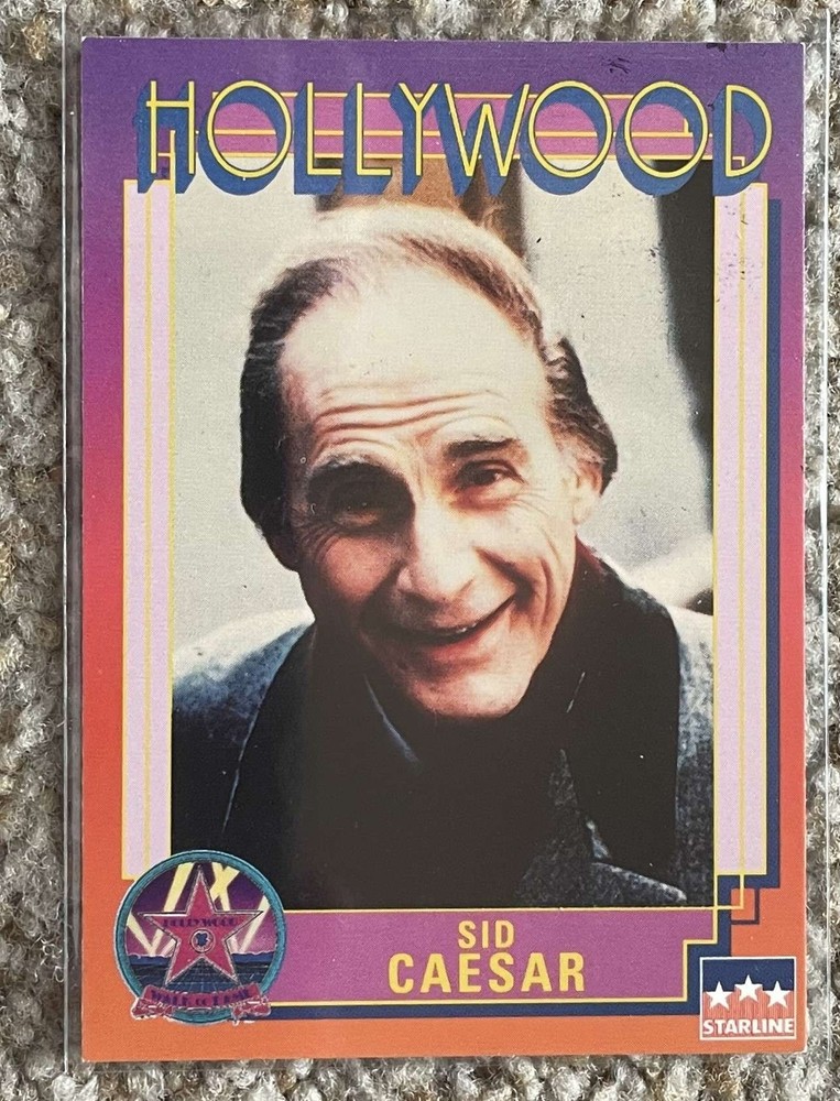 Sid Caesar signed Starline Hollywood Walk card