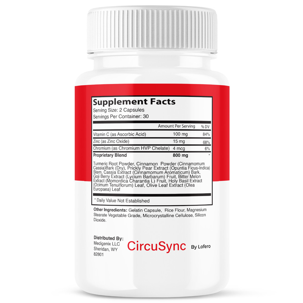 (3 Pack) CircuSync Advanced Blood Support Formula Supplement Circu Sync (180ct)
