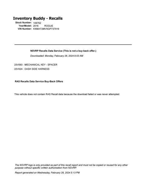 Alternator Fits 14-20 ROGUE 10276521