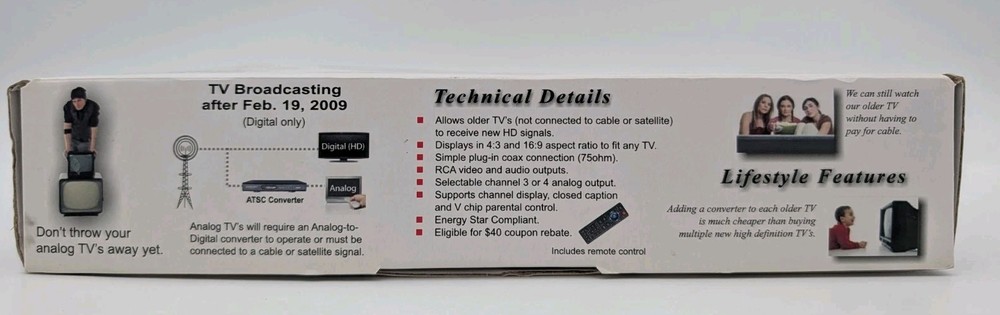 SANSONIC Model FT-300A Digital-to-Analog Converter Box Missing Remote