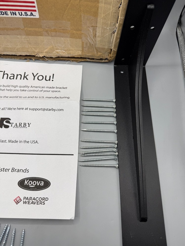 Starby 13" Gladiator Series Granite Brackets 2 pack 500 lb Capacity