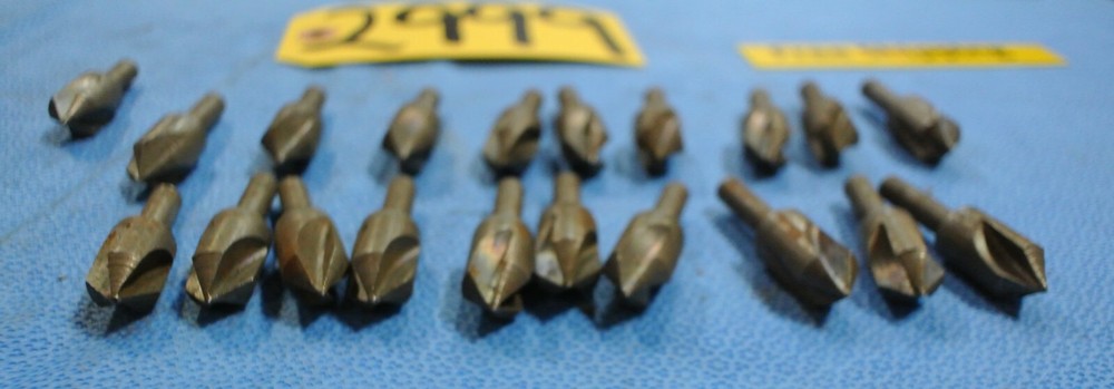 20 pcs. 60 deg. - Chamfer/Deburring Tools Unfinished 1/2" Body - 1/4" Shank