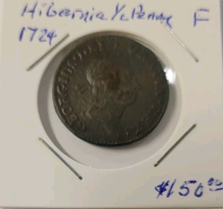 1724 Hibernia Half Penny