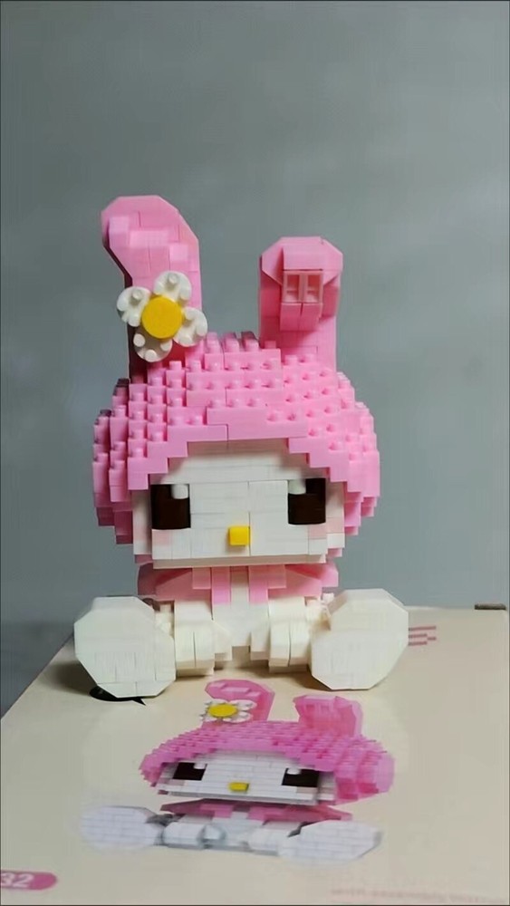 My Melody Mini Building Blocks , 450 Pcs Puzzle Building Blocks Challenging Gift