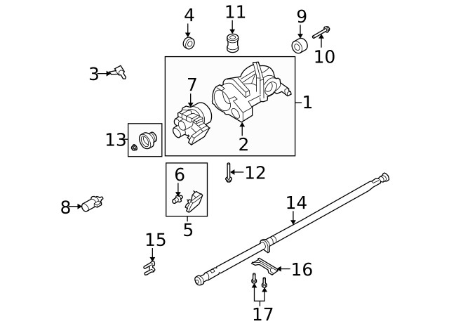 Genuine Ford Engine Torque Strut Bolt W709527-S439