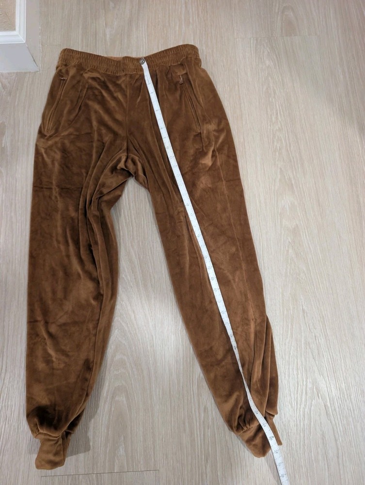 SKIMS Velour Joggers in Copper, Size Medium