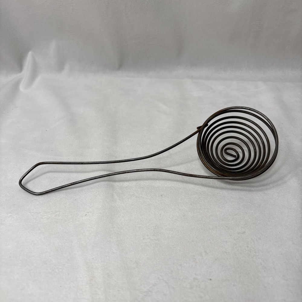 VTG  Primitive Rustic Coiled Wire Metal Egg Separator - Kitchen Utensils/Decor