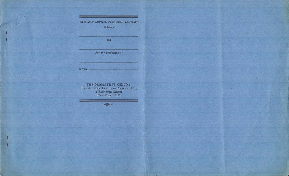 ELIA KAZAN - CONTRACT SIGNED 11/15/1944