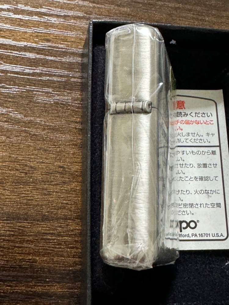 Zippo Black Bass Best Selection Etching Silver Double Sided Processing Lighter