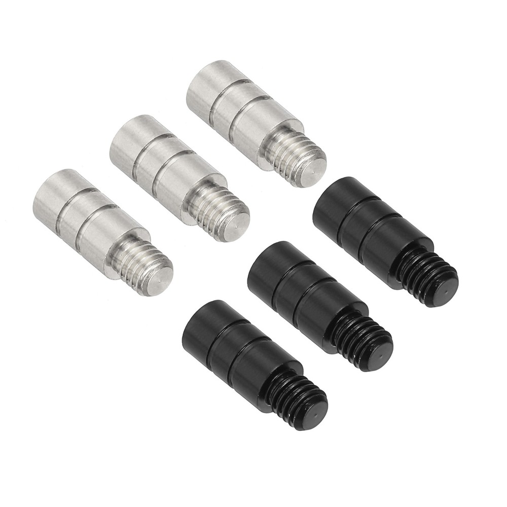 6Pcs Dart Weights 2g Brass Add Accentuator 2BA Thread Silver Black