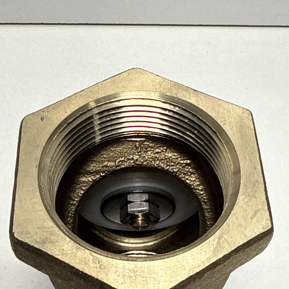 Bronze Swing Check Valve Y-Pattern 1-1/2" NPT Thread Ends 200-CWP