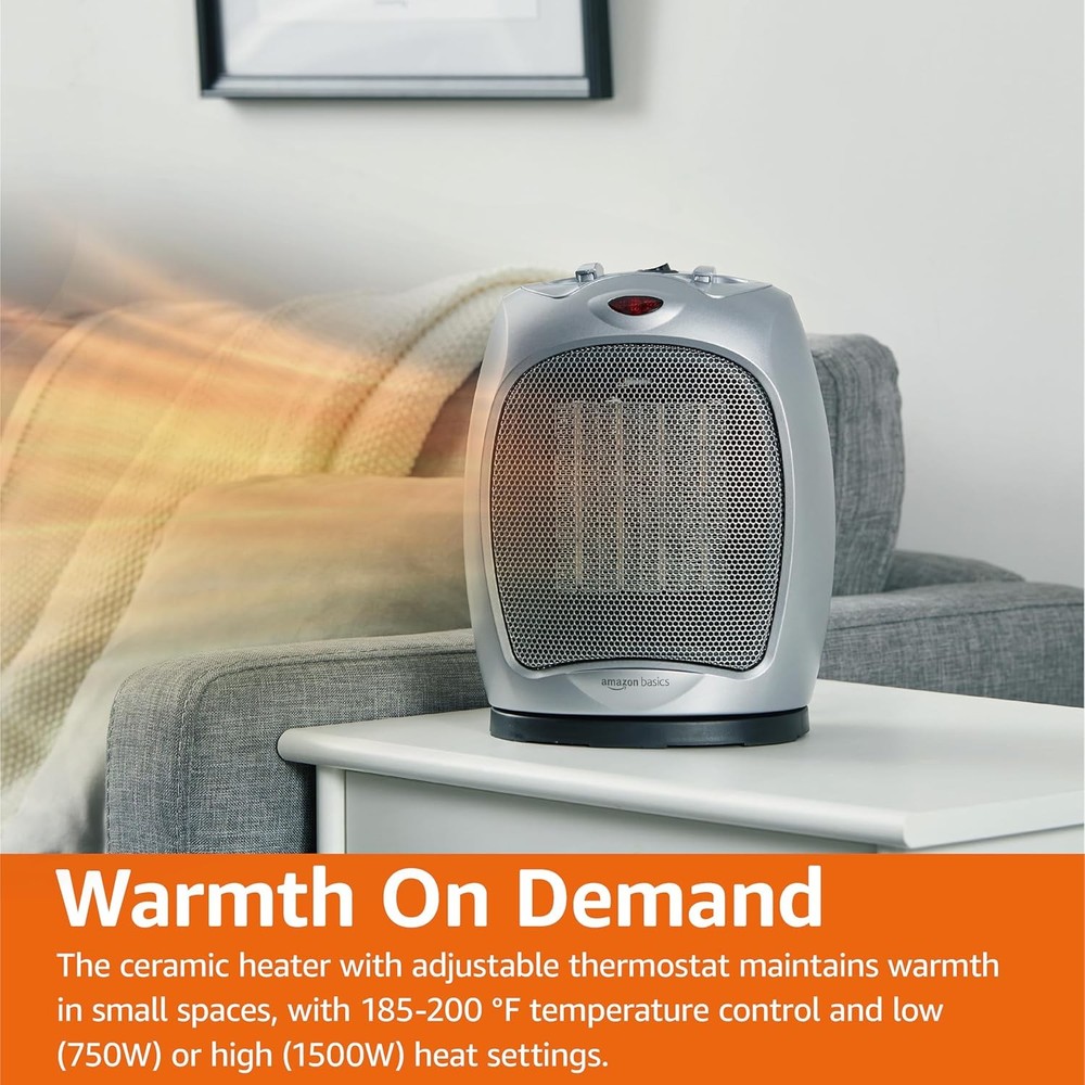 Oscillating Ceramic Portable Indoor Space Heater Fast Heating Technology