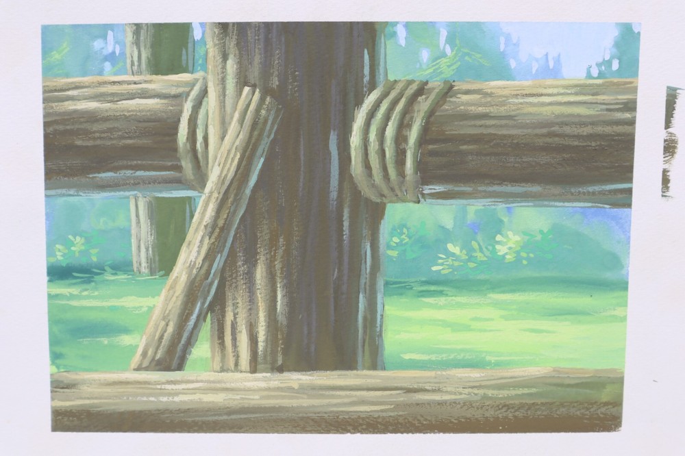 Original Hand Painted Animation Production Background (226-39)