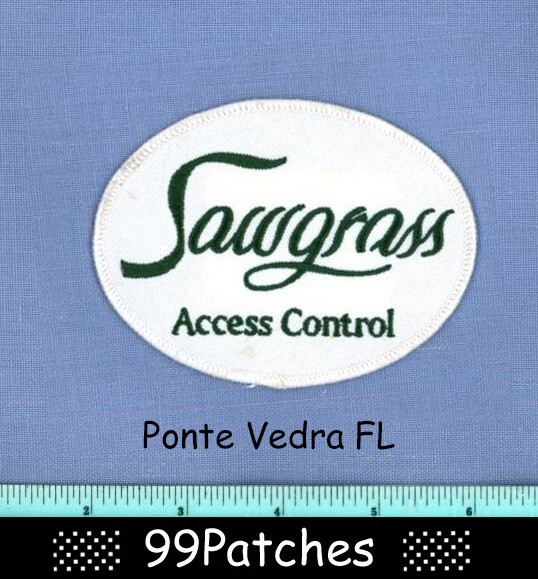 SAWGRASS ACCESS CONTROL PONTE VEDRA FLORIDA Security Police Shoulder Patch 3A