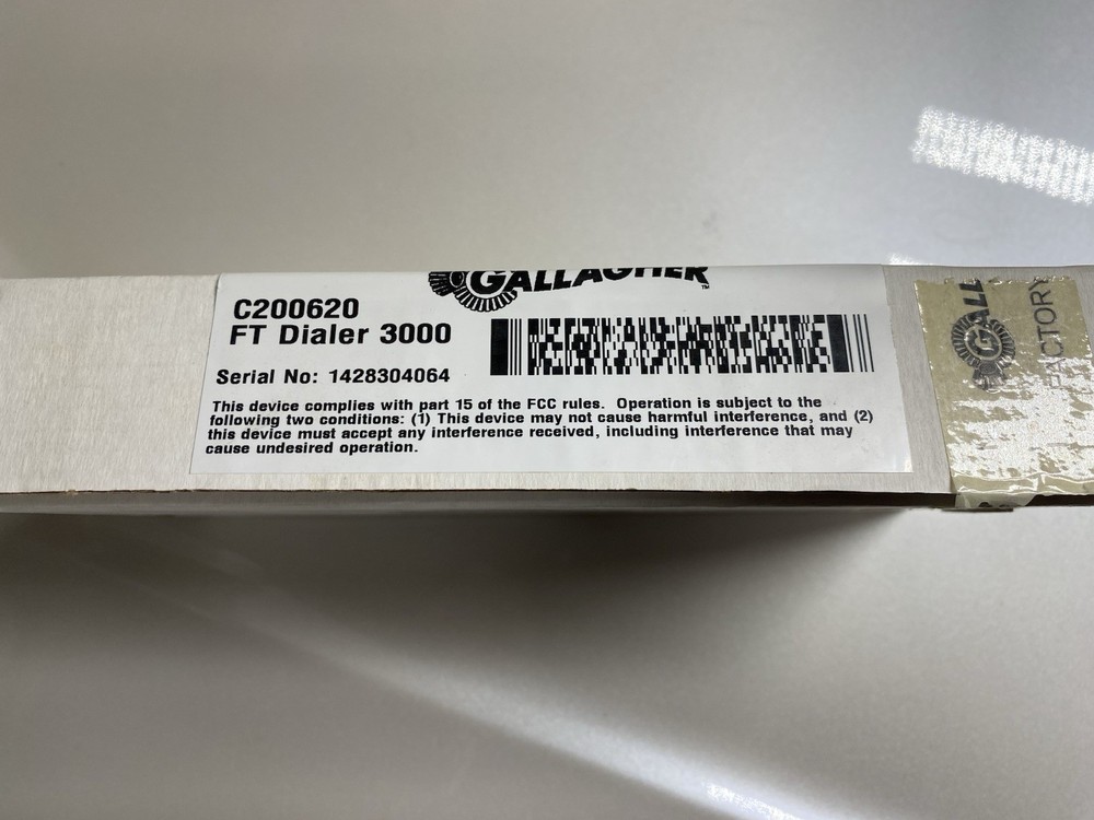 Gallagher C200620FT Dialer 3000