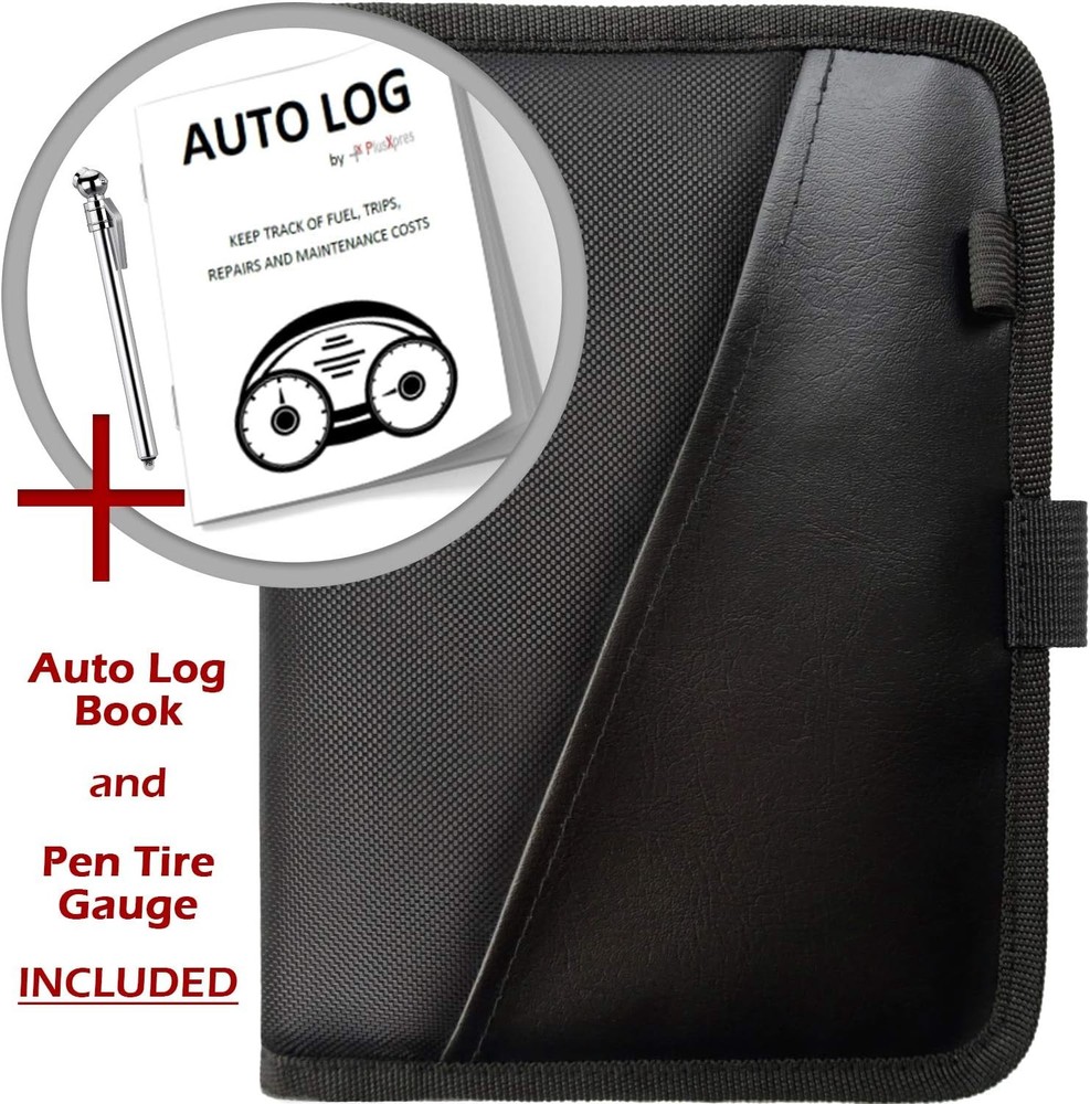 Glove Box Compartment Organizer - Car Document Holder - Owner Manual Case Pouch