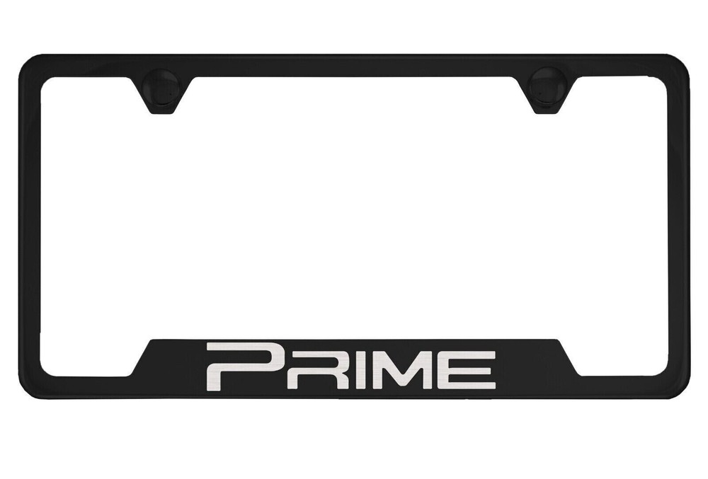 Black License Plate Frame for Toyota Prime