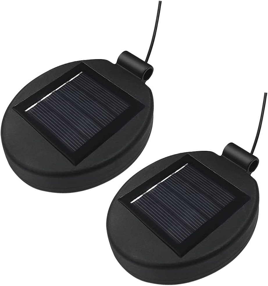 Solar Lantern Light Replacement Top for Flower ,LED Panel 2PCS