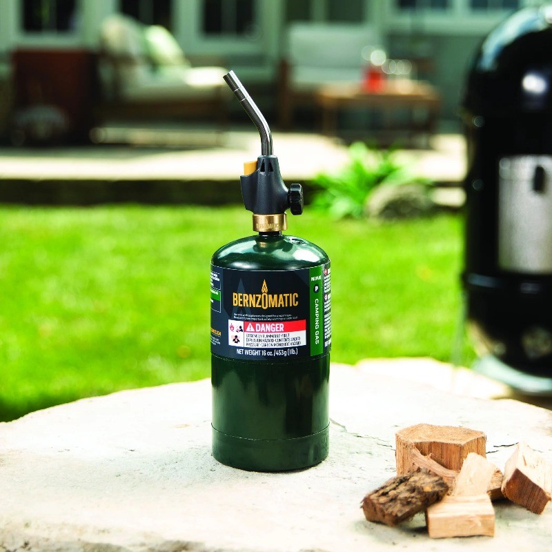 Bernzomatic FireStarter Utility Torch with Trigger-Start Ignition & Webbed Flame