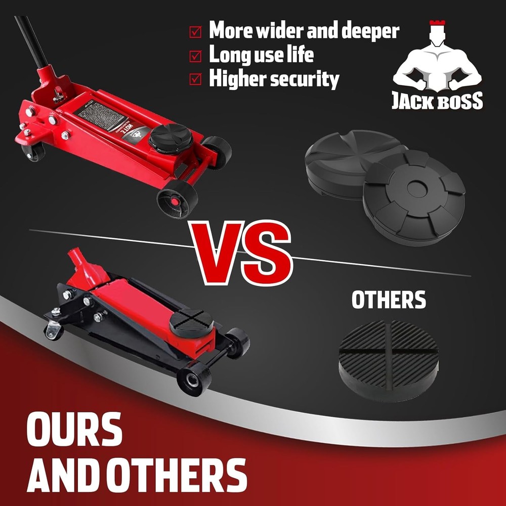 Jack Pad Weld Side Frame Rail Protector Puck/Pad, Universal Large Floor Jack Rub