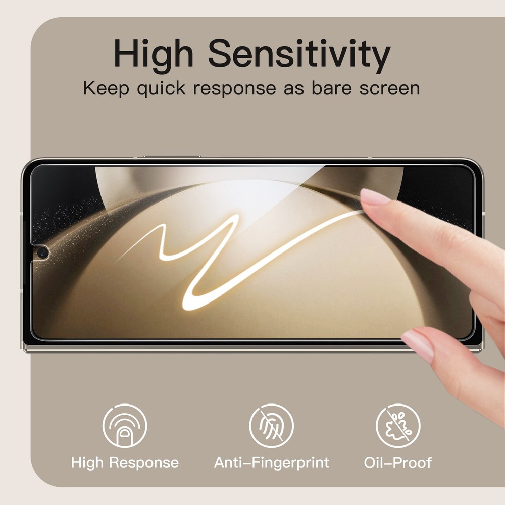 JETech Front Privacy Screen Protector for Samsung Galaxy Z Fold 5, 2-Pack